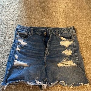 American Eagle Curvy Hi Rise Shortie Shorts